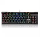 Игровая клавиатура Redragon K580RGB светодиодный подсветкой, с синим переключателем, с кнопками макросъемки и специальной медиаконтроллером