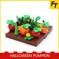 small particle building block halloween pumpkin compatible moc diy mininatures model creative gift bricks kid toys