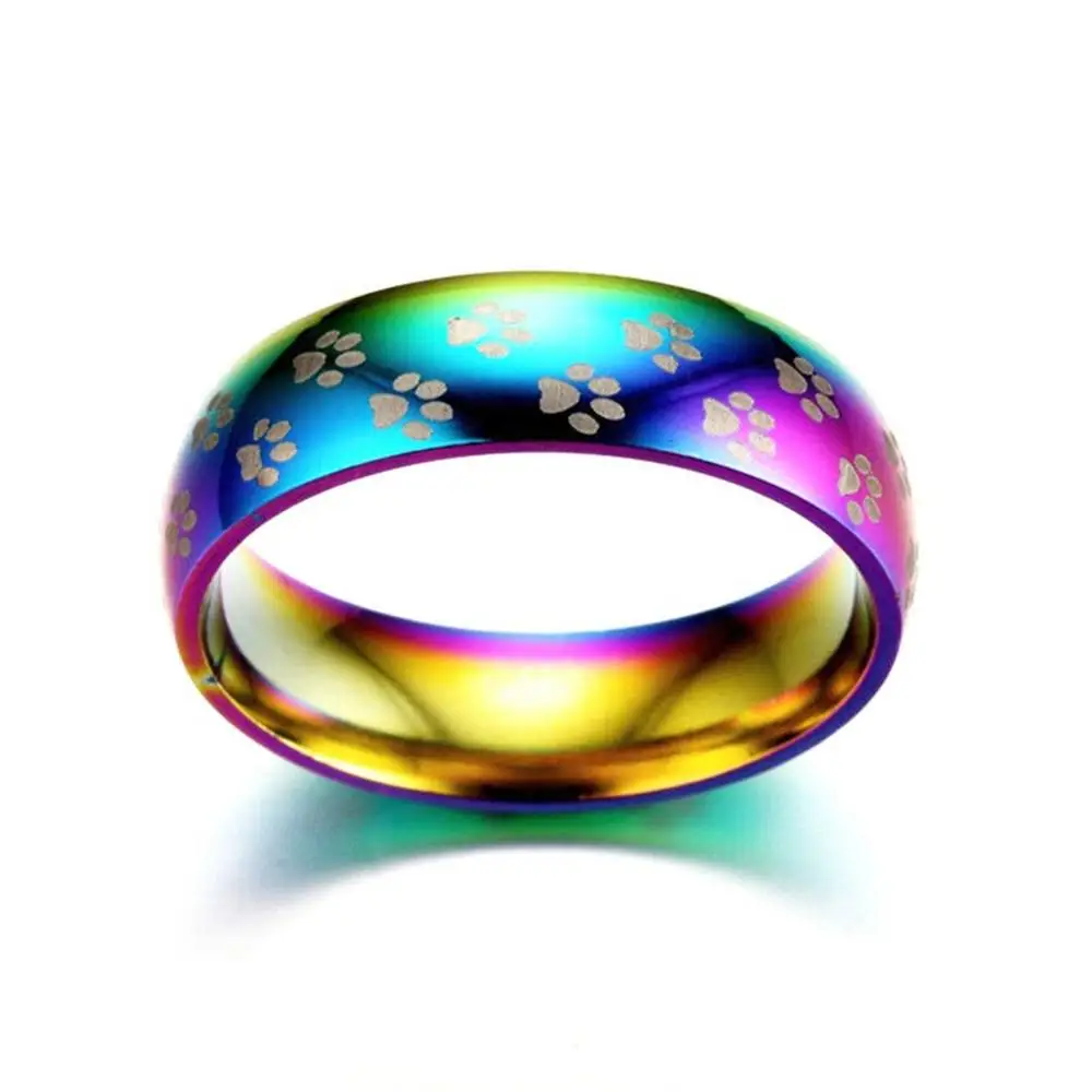 1 шт. милые животные собака кошка лапа принт полоса для женщин и мужчин радужные