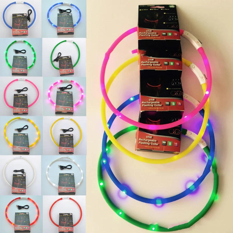 1 шт. новый ошейник для собак Светодиодный ремень домашних животных