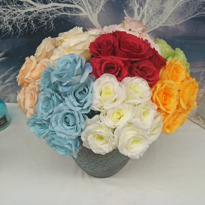 

1Bunch Artificial Peony Roses Wedding Arrangement Simulation Roses Wedding Props Flowers Bride Holding Rose White Rose Flower