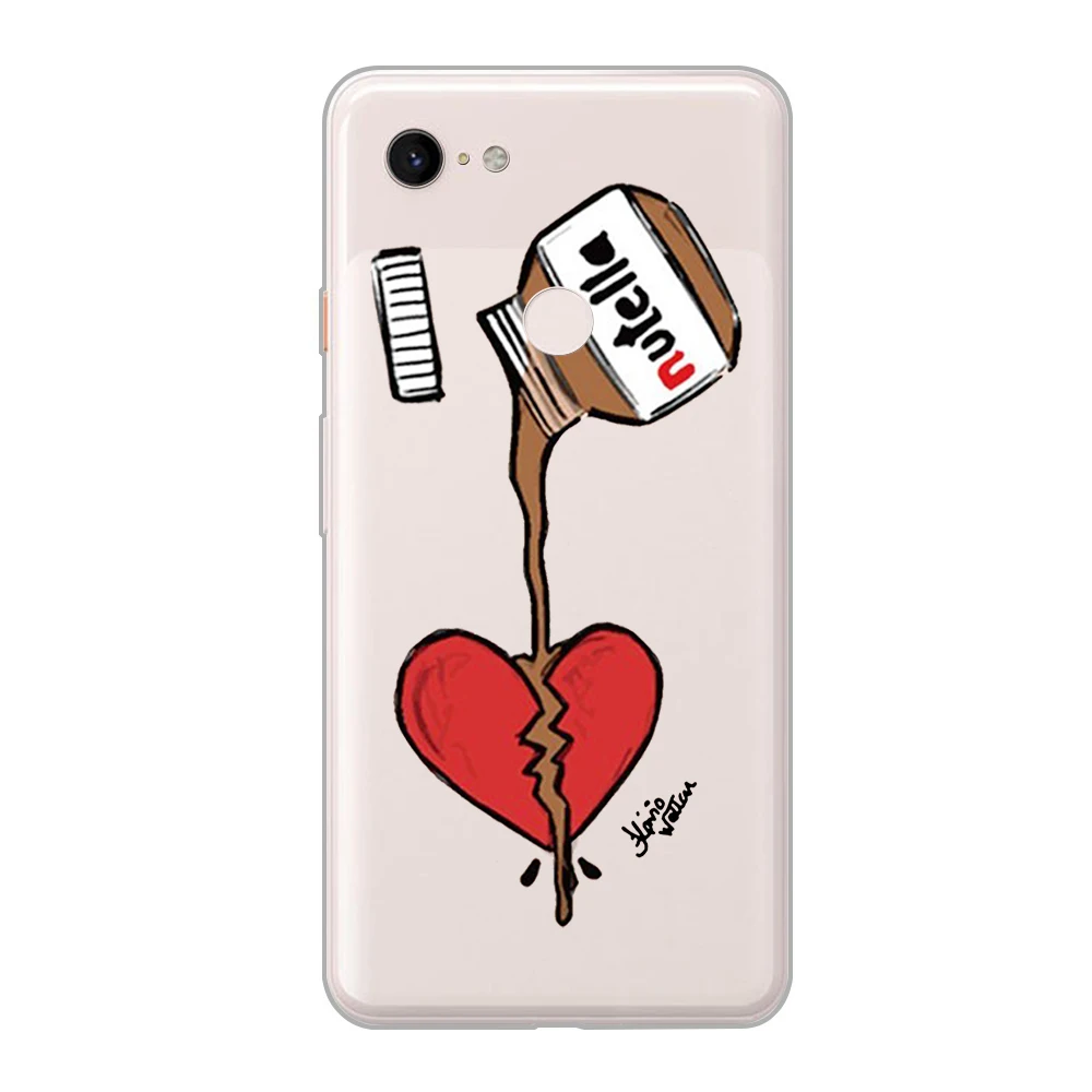 Милые чехлы для телефонов с изображением пиццы Google Pixel 3 3a 2 4 XL мягкая задняя