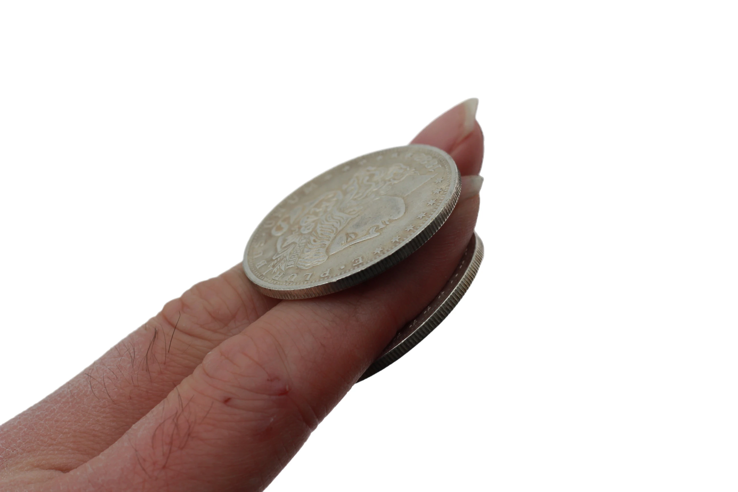 Монета могучей силы (Морган доллар) от Оливера Волшебная монета для фокусов