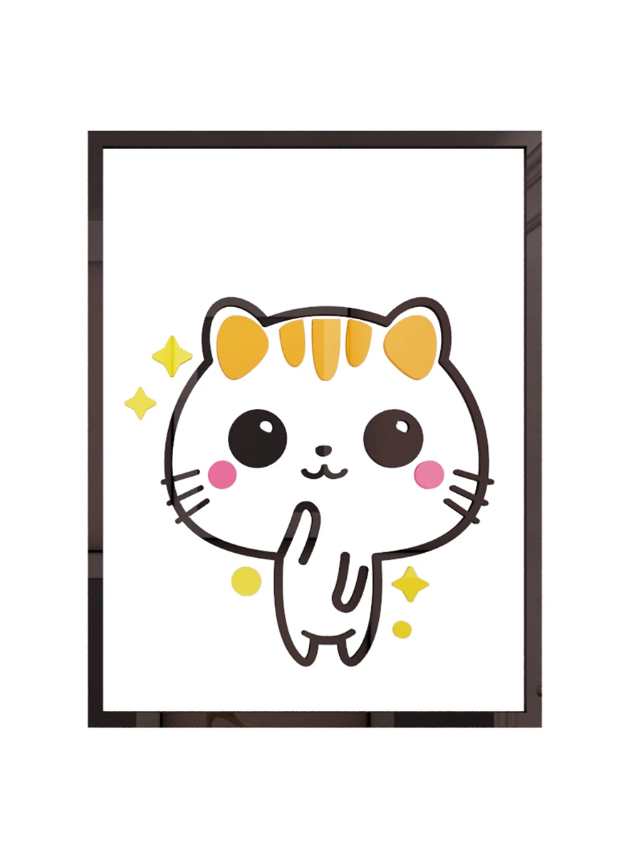 

WS71 Children's room wall stickers acrylic stickers bedroom wall stickers 3d simple room layout background wall