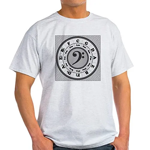 

Bass Clef Circle of Fifths Light T-Shirt - 100% Cotton T-Shirt