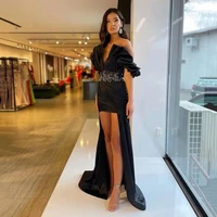 2021 autumn new womens tube slash neck embroidered beaded trousers dress sexy fashion temperament side slit open legs dress