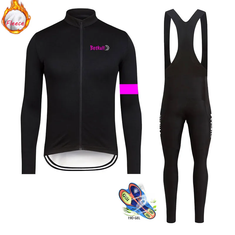 long cycling set 1 Nw raphaing Зима Велоспорт Джерси Pro термальная флисовая одежда для велоспорта Велоспорт комбинезон набор Ropa Ciclismo триатлон - Цвет: long cycling set 1