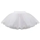 Жёсткий сетчатый кружевной свадебный наряд для невесты, подъюбник, детские женские короткие белые сетчатые подъюбники, эластичный пояс с кулиской, без обруча, тюль