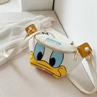 Нагрудная сумка Disney из искусственной кожи, Детская сумка с мультипликационным аниме, сумка-мессенджер для девочек и родителей