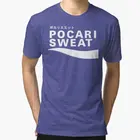 Мужская футболка Pocari Sweat из 100% хлопка с коротким рукавом, Повседневная летняя футболка с круглым вырезом в уличном стиле, крутая забавная свободная футболка