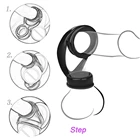 Черное кольцо на пенис для подвязки мошонки для задержки эякуляции секс-игрушки для мужчин эрекция секс-шоп товары для взрослых эластичное кольцо на пенис Мастурбаторы