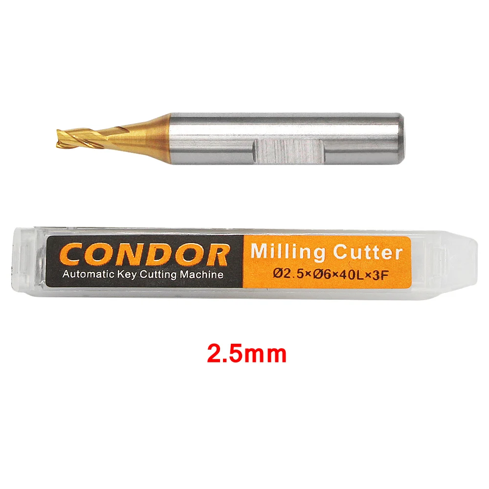 

1.0mm 1.5mm 2.0mm 2.5mm milling Cutter Probe for Xhorse CONDOR XC MINI Plus Dolphin XP-005 Dolphin XP-007 Key Cutting Machine