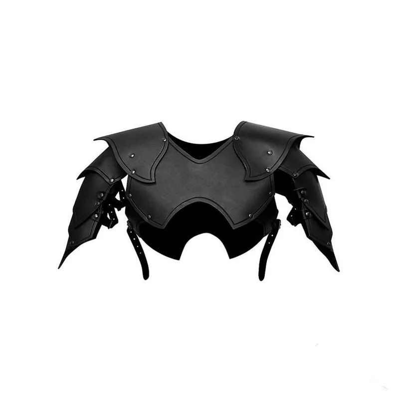 Эльфийский плечевой нагрудный доспех средневековый рыцарский кожаный жилет с