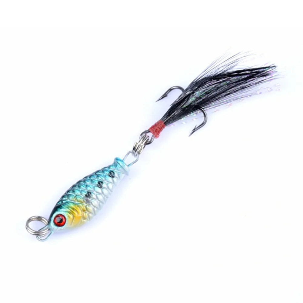 4 шт. рыболовные приманки яркая глубокая морская наживка металлические плавающие