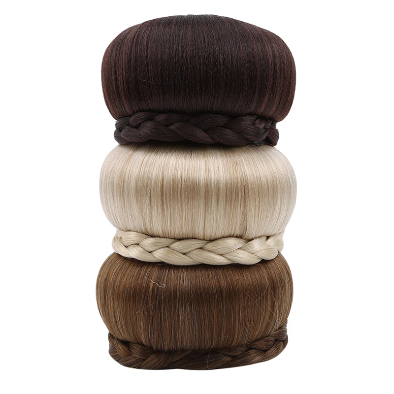 Сделай Сам Большой Пучок плетеный синтетический волос парик готовый к ношению