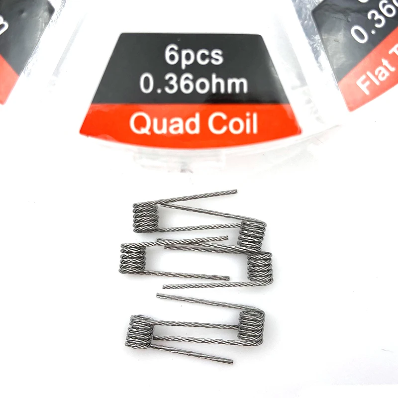 Предварительно обработанная Катушка 8 видов стилей Fused Alien Clapton Hive Quad Twisted Wire с