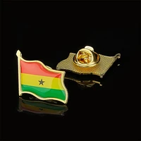 african country the republic of ghana pin brooch waving national flag badge brooch w butterfly clip clothes acessoriesc