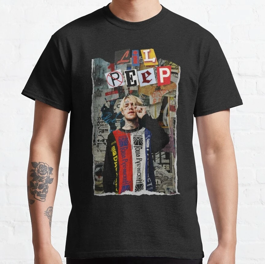 Мужская футболка LIL PEEP Merch коллекция бумаги женские мужские футболки |