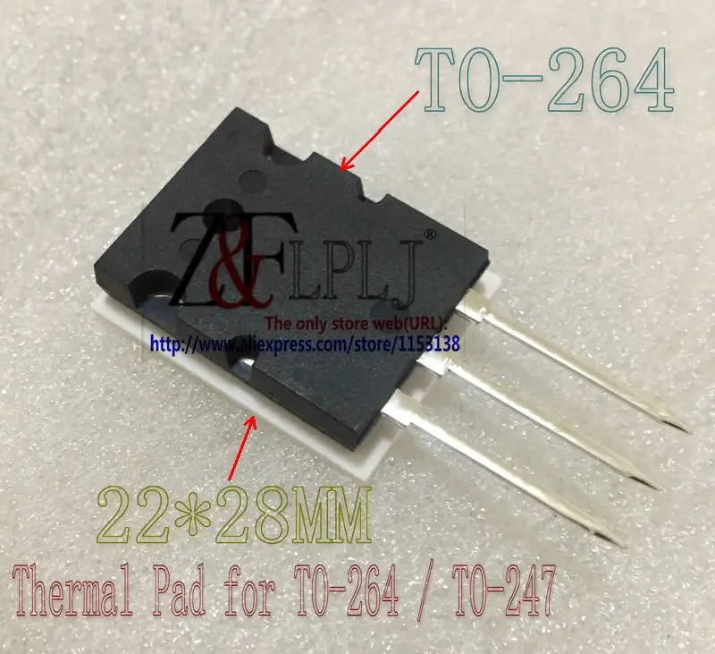 Алюминиевая керамическая термопрокладка для теплоизоляции TO-264/TO-247 изоляционный