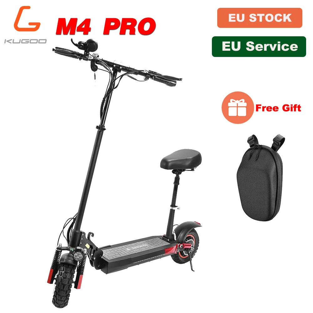 [EU] KUGOO M4 PRO Складной электрический самокат 48V 500W 16AH 65 км дальность 45км/ч Макс