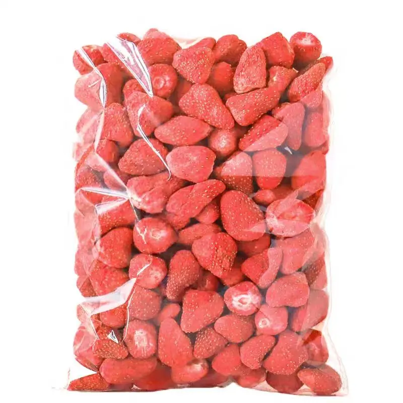 

Strawberry Freeze Dried Fruits Snacks Chunks - Non-GMO 100% Natural and Organically Processes Bake Material Cake Decorate