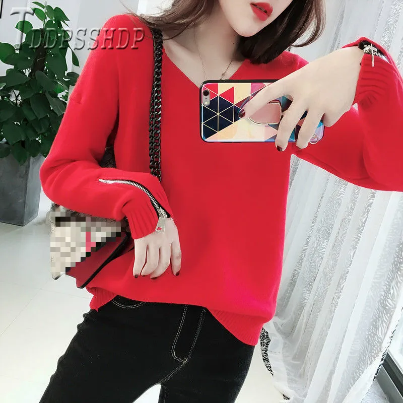 

2020 Thick Knitting Women Sweater Long Sleeve Warm Female Sweaters