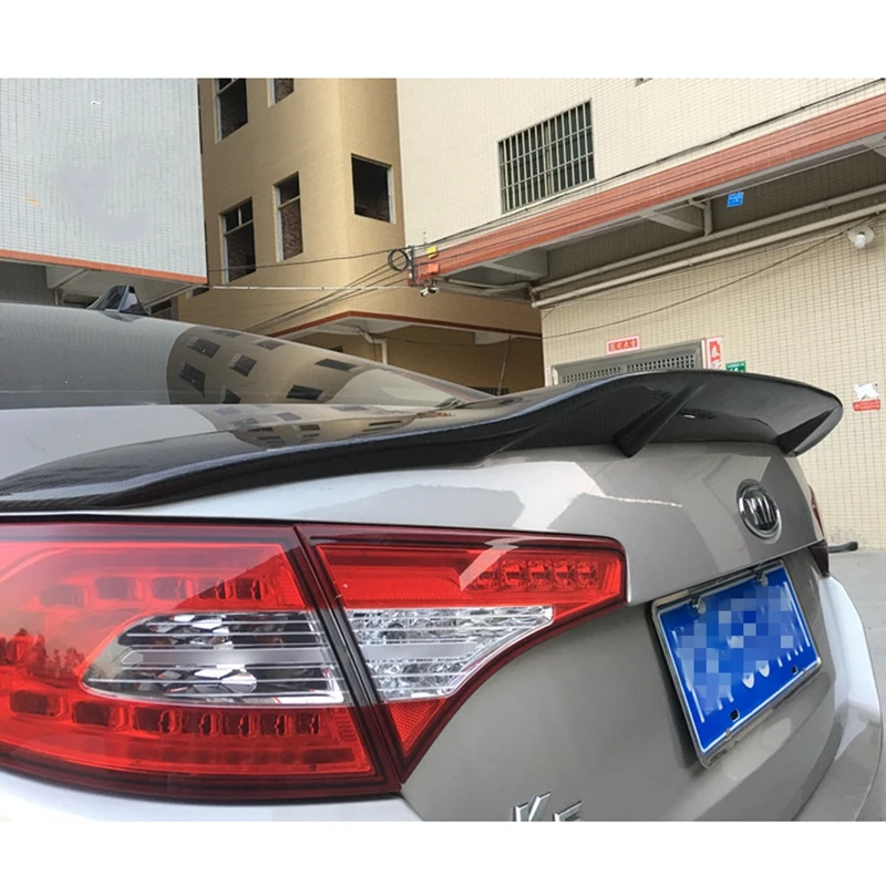 Для Kia K5/спойлер Optima 2010 2013 из углеродного волокна/FRP грунтовка для заднего крыла R