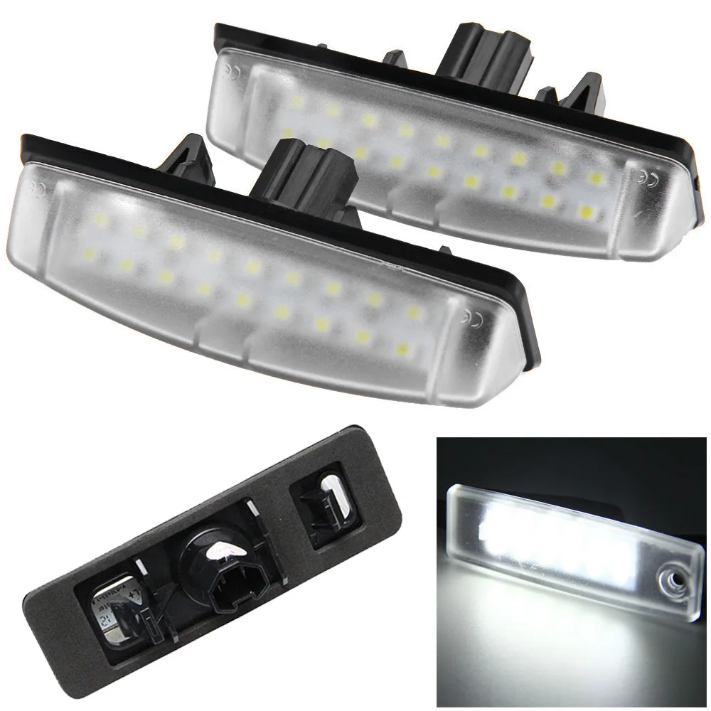 

Pair Car LED Number License Plate Lights 18 LED 12V For Toyota Camry Number fit For TOYOTA LEXUS MCU30 MITSUBISHI Colt Plus
