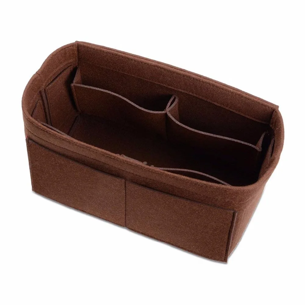 

Felt Purse Organizer,Bag in Bag Organizer For Handbag,Multi-Pocket Travel Insert Handbag Portable Women Cosmetic Storage Bags