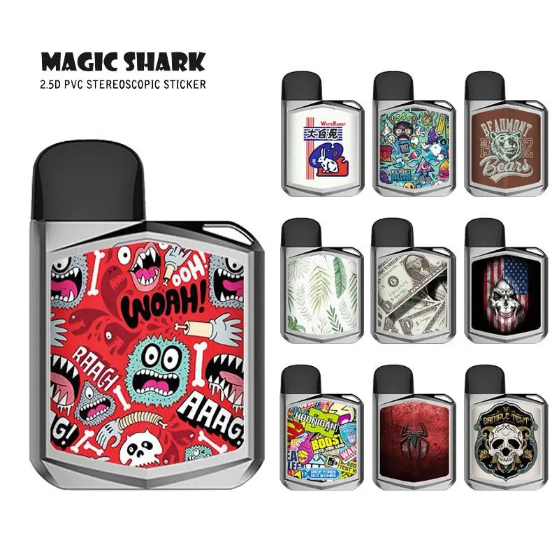 Модный чехол из ПВХ с изображением листьев паука черепа 3 м наклейка для чехла