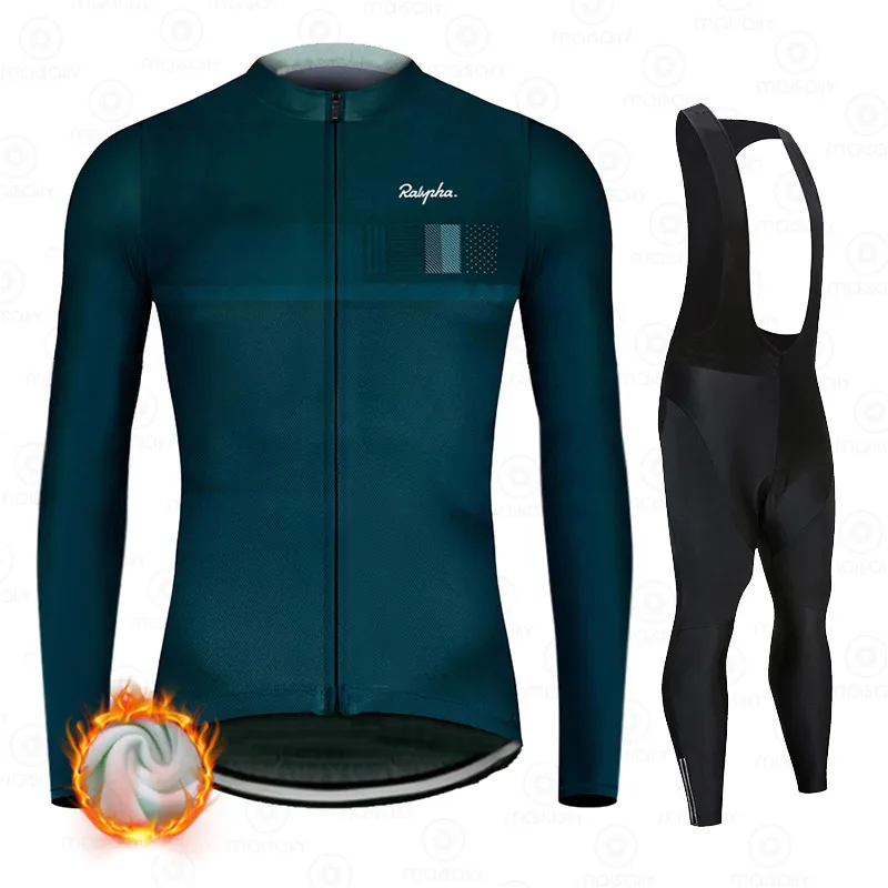 

Комплект одежды для велоспорта Ralvpha мужской, зимняя флисовая одежда для велоспорта, одежда для гонок, 2021