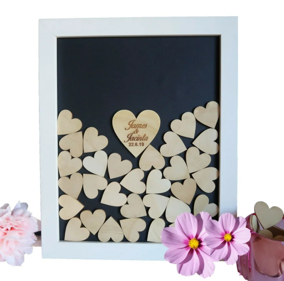 Деревянная рамка для гостевой книги на заказ 3D Альтернативная висячая коробка с