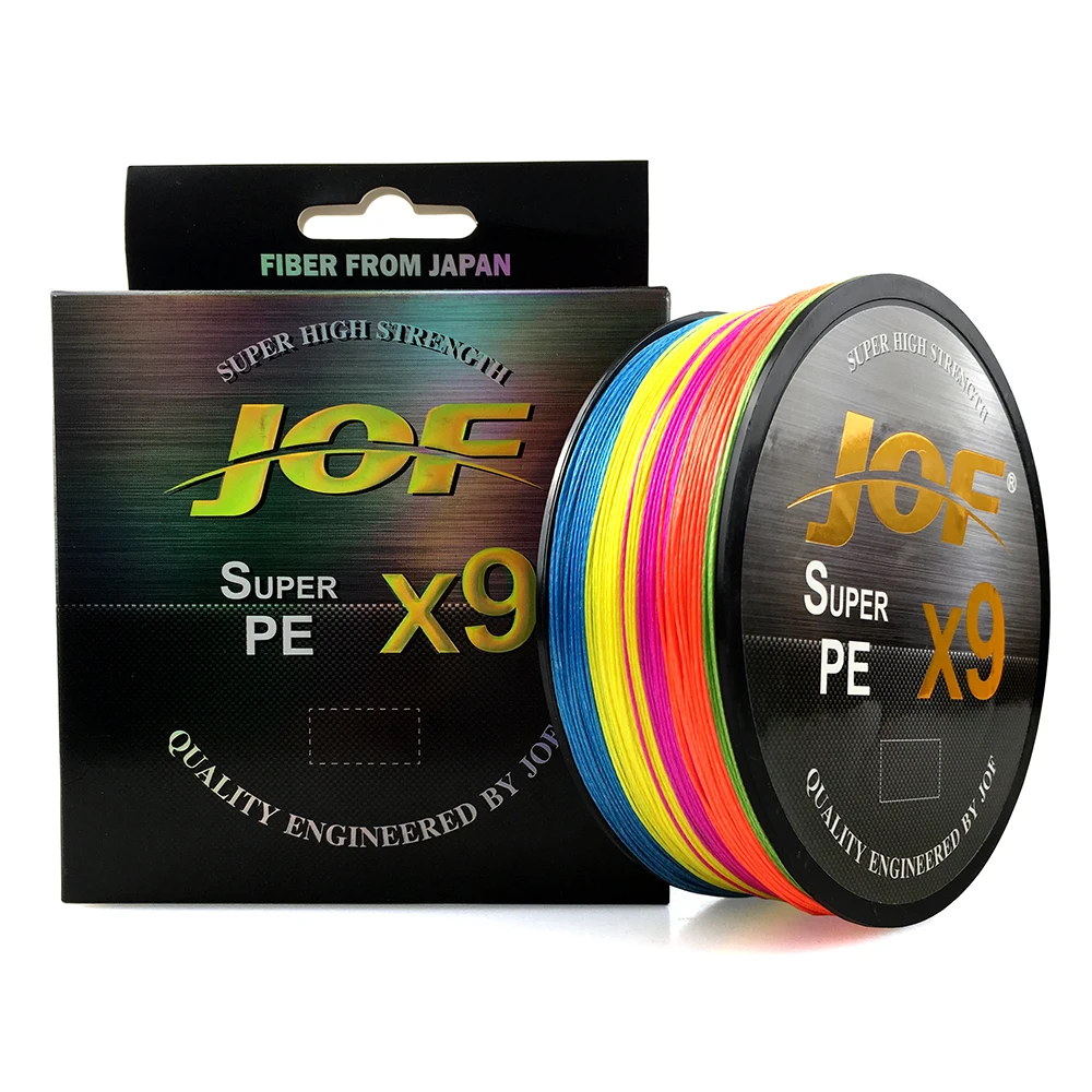 

JOF X9 Strong 500M 300M 9 Strand Weaves PE Braided Fishing Line Multifilament 20LB 24LB 35LB 40LB 50LB 65LB 80LB