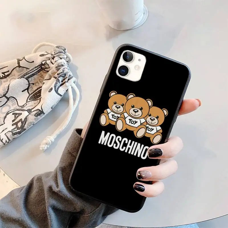 

Italy Luxury fashion brand bear Phone Case for iPhone 11 12 pro XS MAX 8 7 6 6S Plus X 2020 XR mini