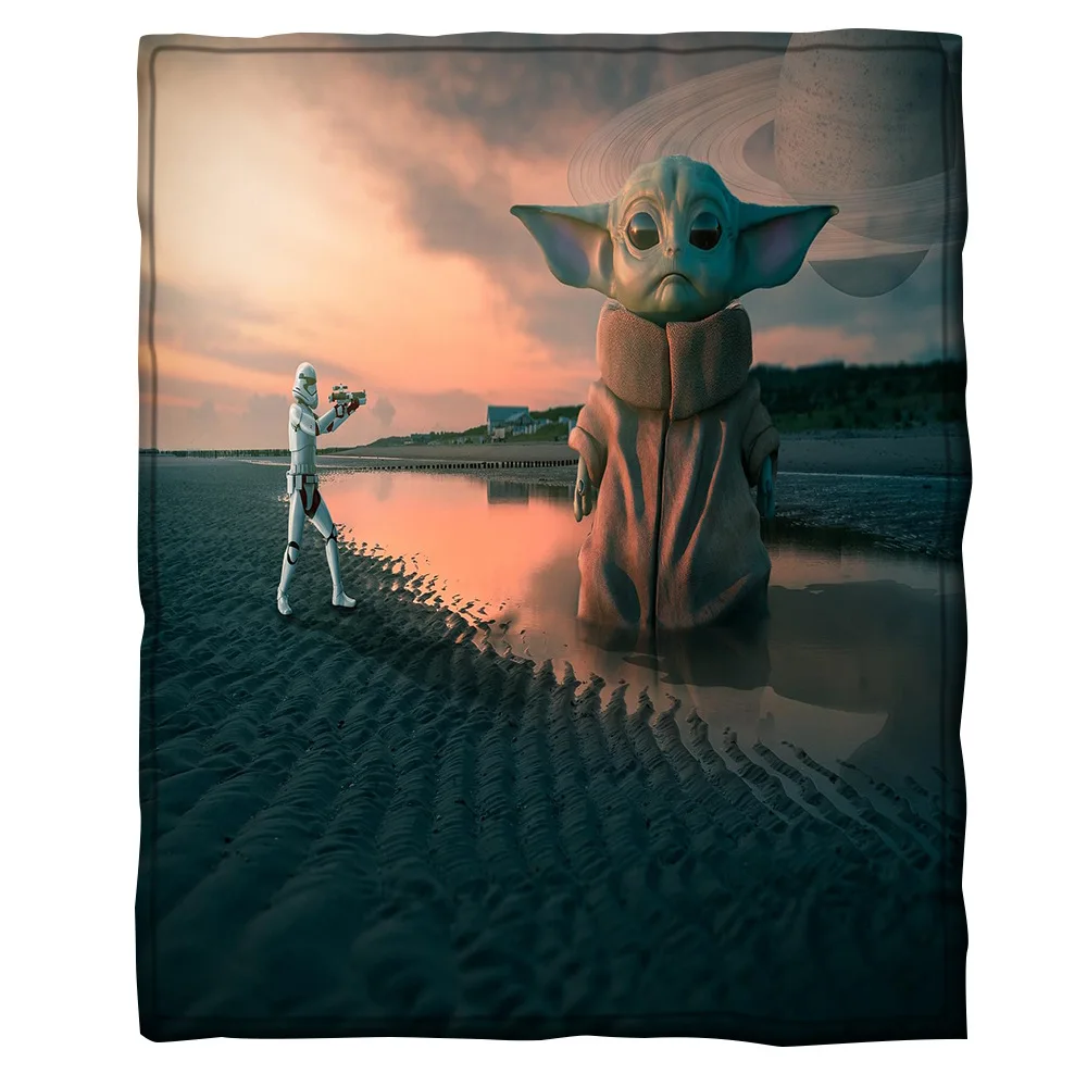 Детские одеяла Звездные войны Disney супермягкий теплый флисовый плед йода с 3D
