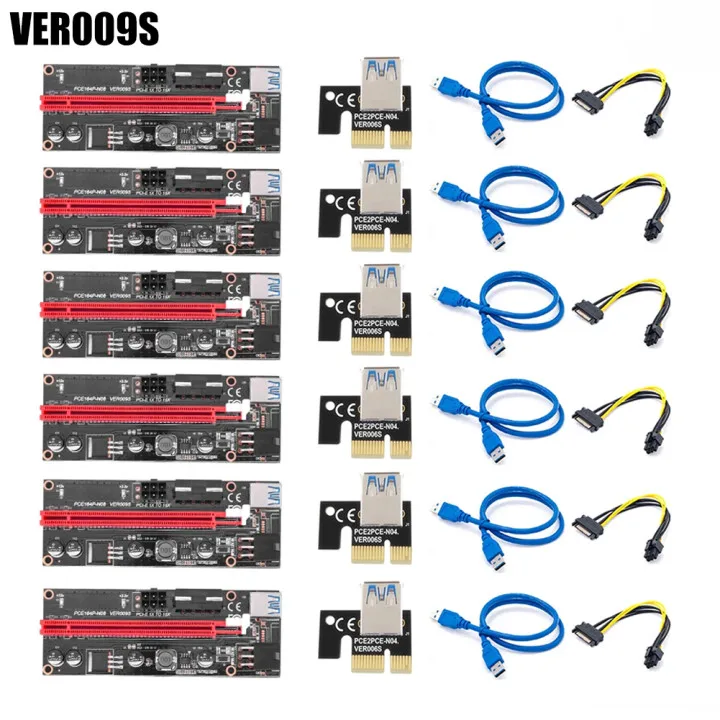 2/4/6/10 шт. USB 3.0 PCI-E Райзер VER 009S Express 1Xto 16X | Компьютеры и офис