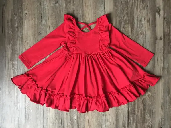 Детское трикотажное Хлопковое платье CONICE NINI осеннее с оборками и длинным рукавом