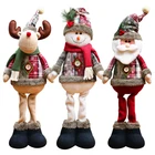 Украшение для рождественской елки, олень, снеговик, Дед Мороз, стоящая кукла, Рождество 2022