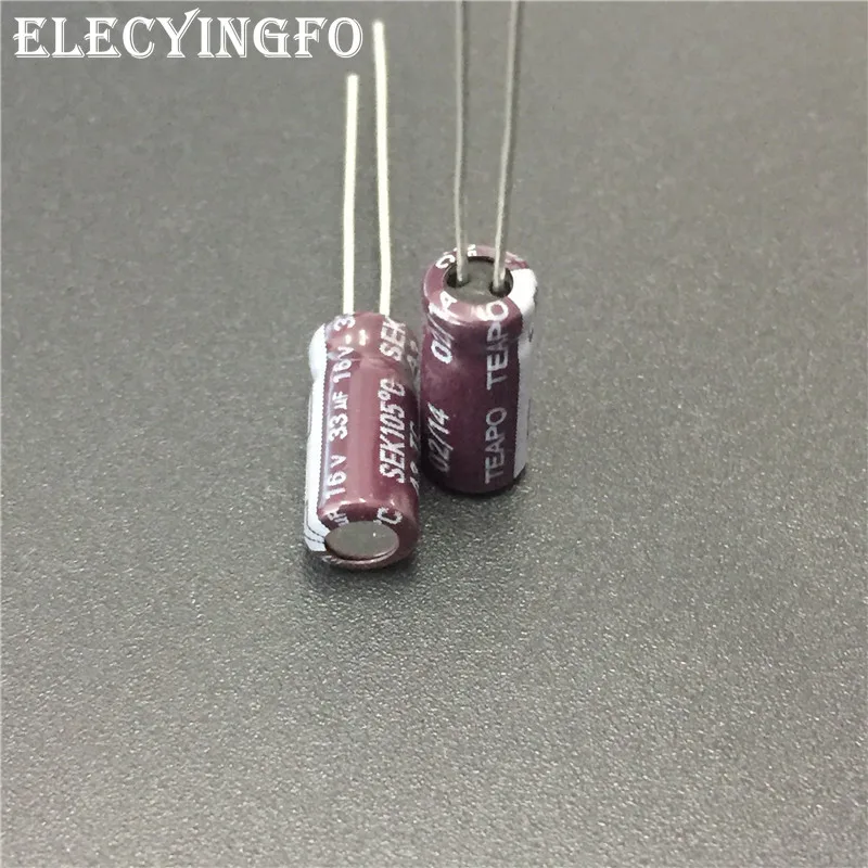 10 шт. алюминиевые электролитические конденсаторы 33 мкФ 16 В серия TEAPO SEK 5x11 мм -