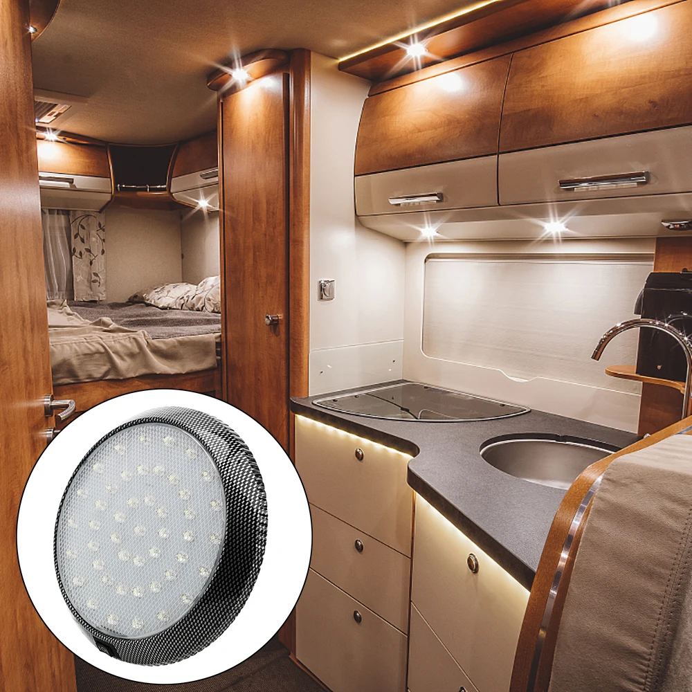 

Лампа для чтения, 46 светодиодов, 12 В, автомобильная купольная крыша, потолочный внутренний светильник, светодиодный светильник лампа для чт...