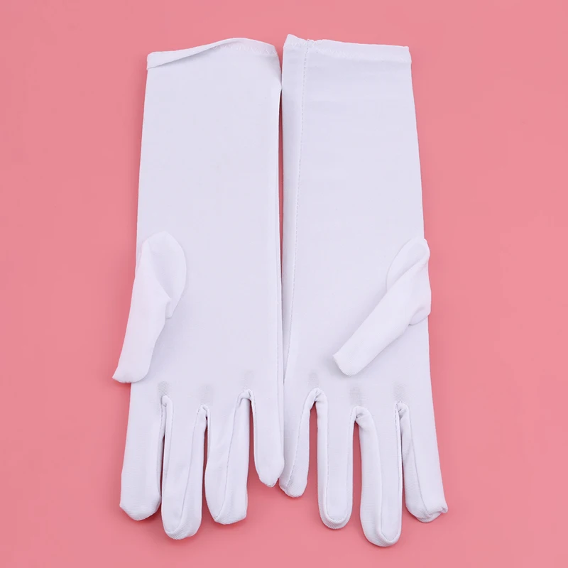 

Lady Medium-long Thin Elastic Etiquette Gloves Summer Women Sunscreen Embroidered Gloves Driving Car Accessories