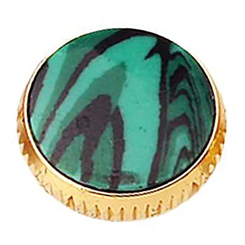 3 шт. Позолоченные кнопки вкладыши из Малахита для труб ремонтные латунные