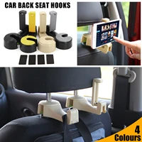 car headrest back hook with phone holder 2 in 1 seat back hanger for bag handbag purse grocery cloth foldble clips organize