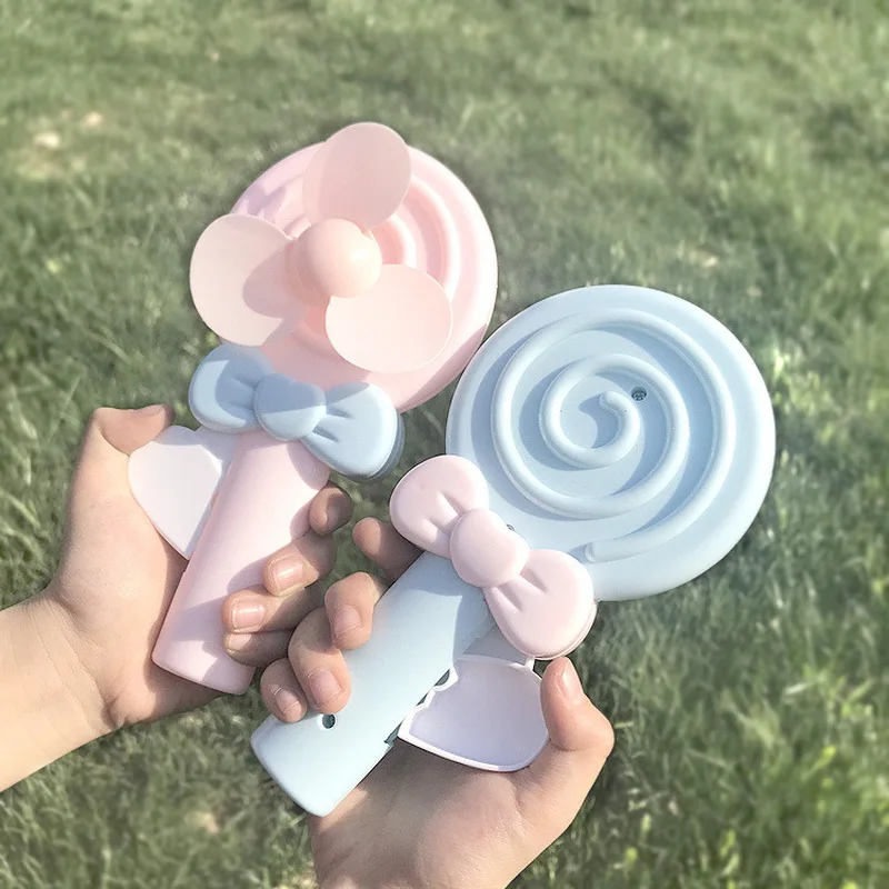 1 шт. портативный ручной вентилятор Ручной пресс в форме леденца без аккумулятора