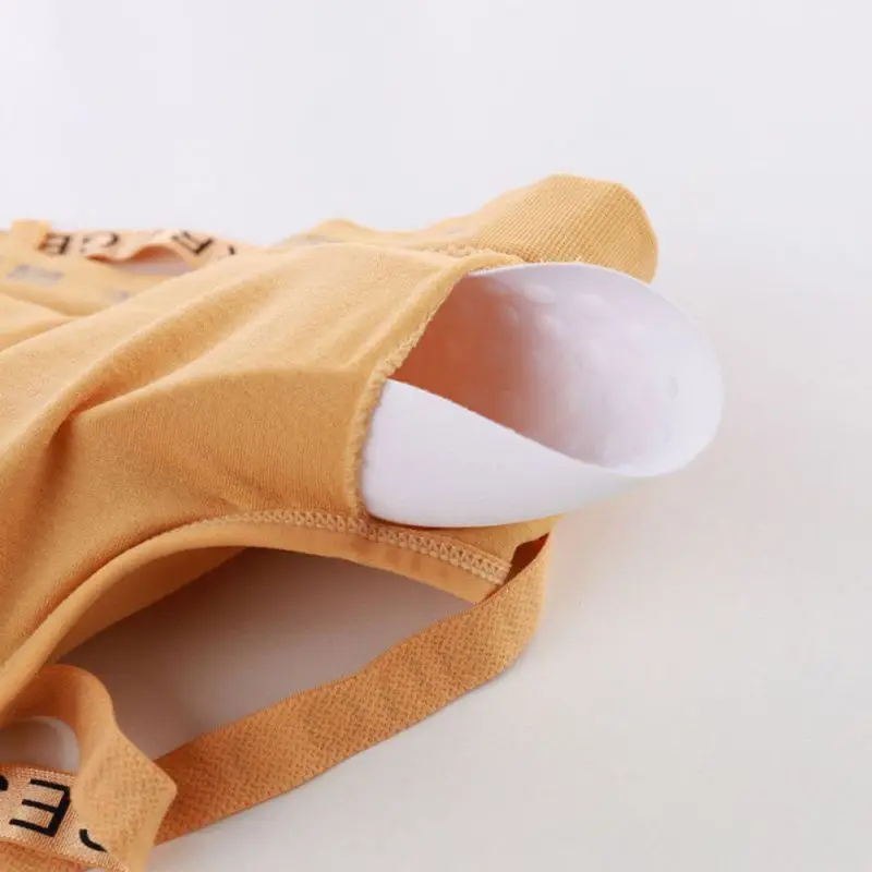 

Women's Seamless English Letters Wrapped Chest Beautiful Back Sports Vest Fine Shoulder Underwear