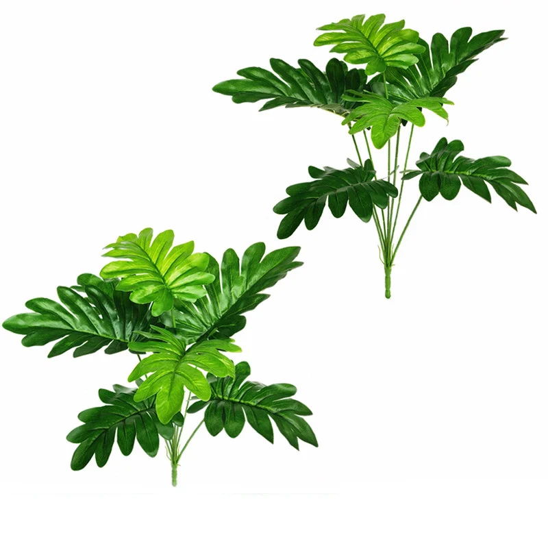 7 вилок 45 см тропические искусственные пальмы букет пластиковое искусственное