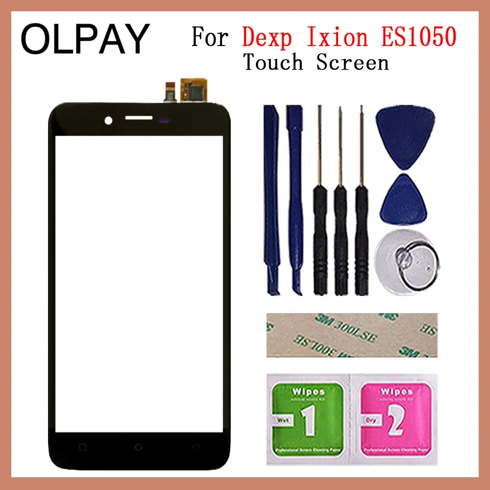 Black With Tools Мобильный телефон сенсорный экран для Dexp Ixion ES1050 5,0 ''дюймовый сенсорный экран стекло дигитайзер панель объектив сенсор стекло запасные части - Цвет: Black With Tools