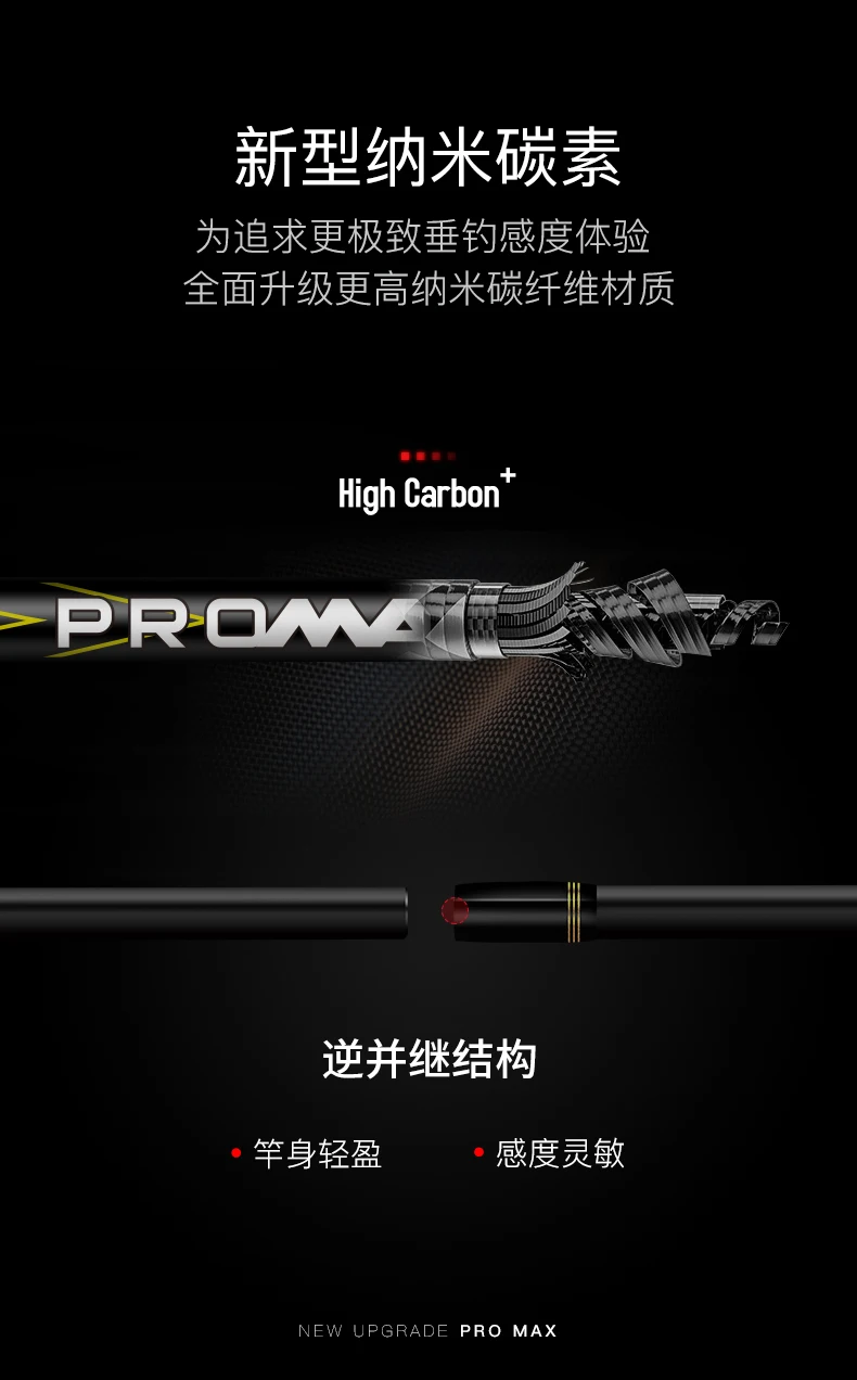 ABU Garcia PMAX 1,98 м спиннинговое удилище, Литье Удочки, карбоновое удилище, 2,13 м, удочка, 2 секции, приманка, удочка
