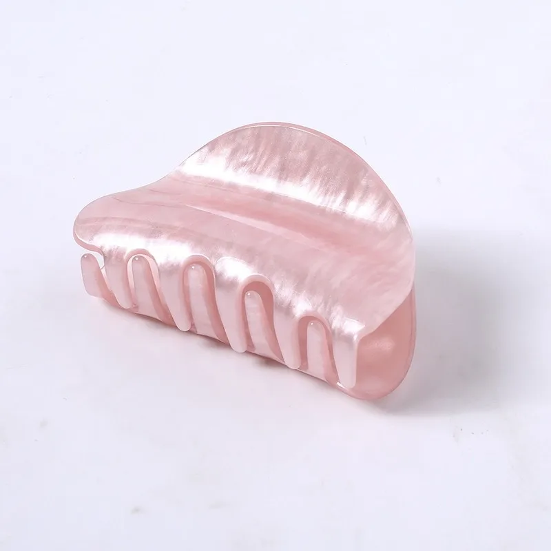 

European and American cross-border high-end acrylic and marbled grabbing clip one-piece clip acrylic hair clip can be customized