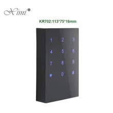 ZK KR702 IP65 Waterproof Smart Card Reader With Keypad And Led Wiegand26 34 Touch Key RFID Card Reader For Access Control System